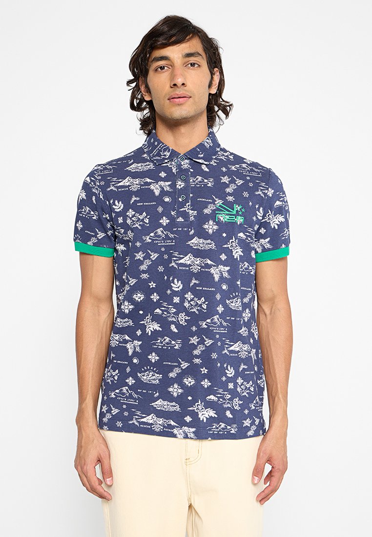 NZA New Zealand Auckland Poloshirt blauw