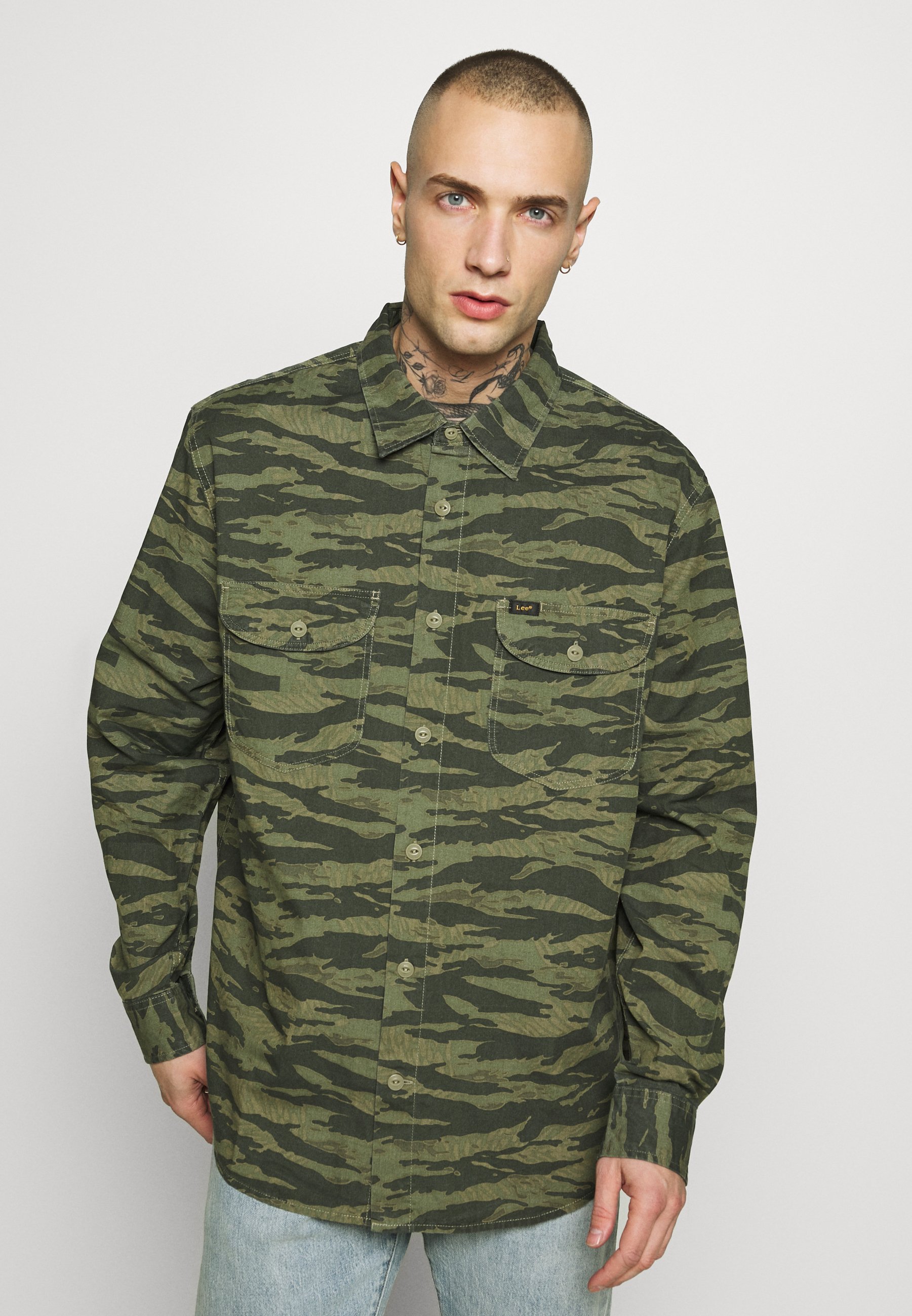 Lee WORKERSHIRT Skjorte utility green Zalando.no Lee WORKERSHIRT - Skjorte - utility green