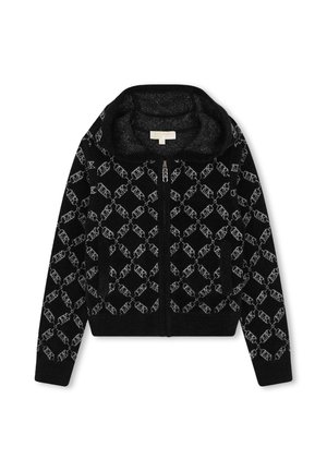 HOODED CARDIGAN - Cardigan - black