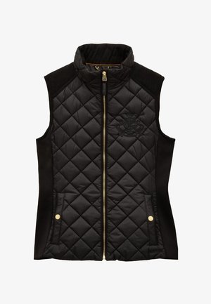 Joules, REGULAR FIT - BRAEMAR LUXE SHOWERPROOF DIAMOND QUILTED - Chaleco - black