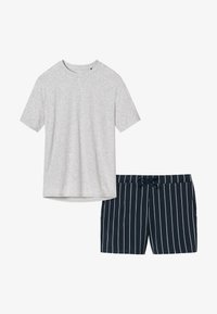 Geselecteerd, blau gestreift   grau