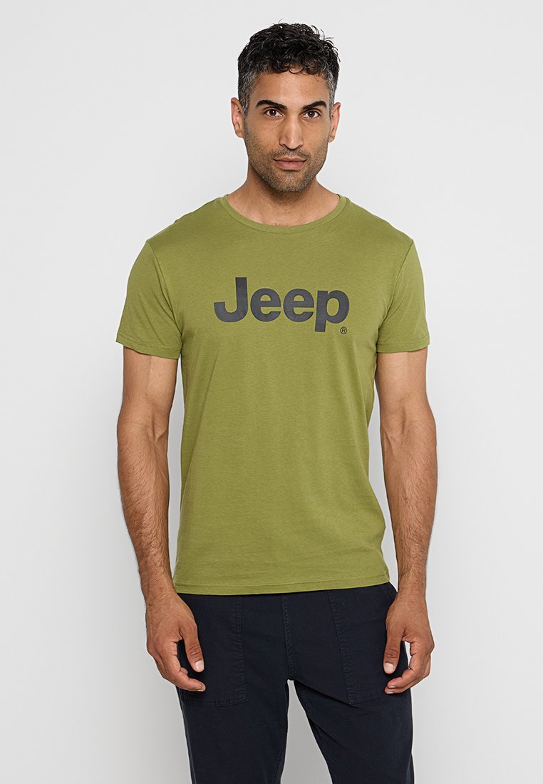 Jeep T-shirt print groen