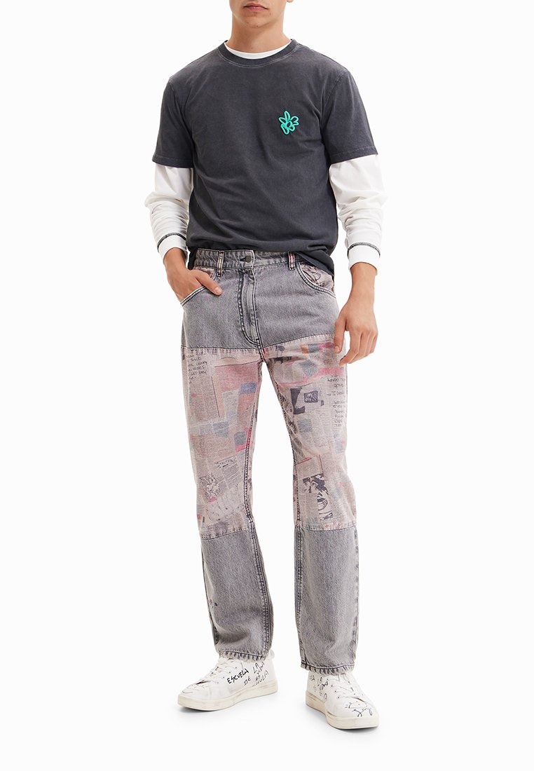 Desigual Relaxed fit jeans grijs