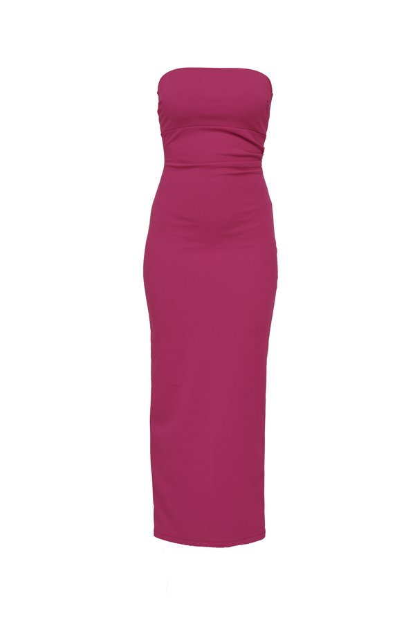 JOSEFINA BANDEAU MIDI DRESS - Cocktail dress / Party dress - aubergine4