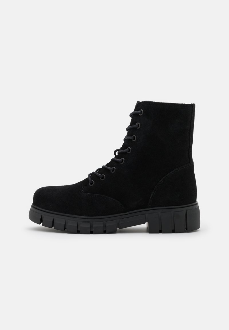 Vero Moda Wide Fit Veterboots zwart