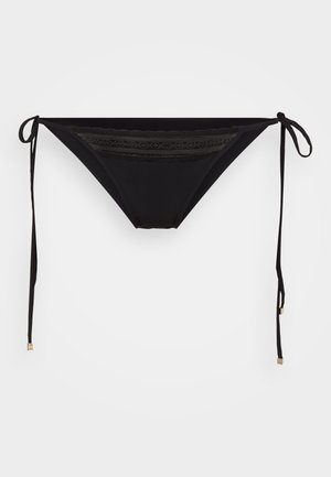 KIKI DE MONTPARNASSE INSET TIE BOTTOM - Bas de bikini - black