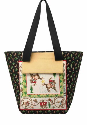 Cath Kidston LARGE BONDED - REGULAR FIT - Shopping Bag - black cream cowgirl print