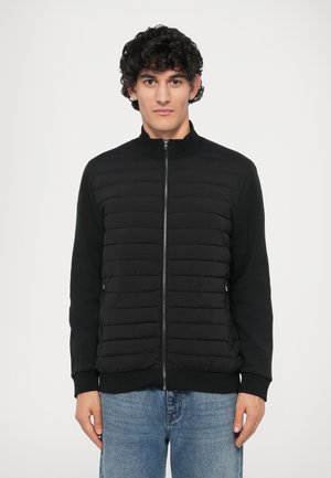 THURSO MIXED MEDIA DRESSY NON HOODED JACKET - Mezisezónní bunda  - black