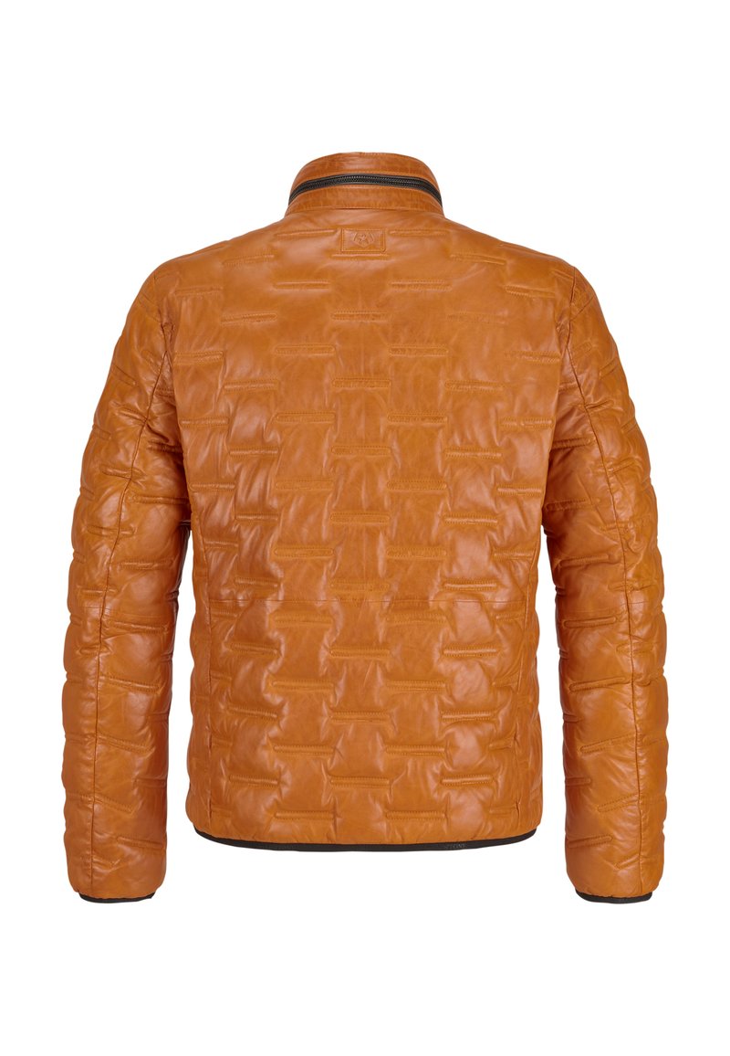 Milestone MSAversa Lederjacke hell orange/orange