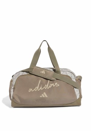 adidas Performance ADIDAS WOMAN DEFENDER ALLOVER GRAPHIC DUFFLE S - Valigia - khaki six/khaki three