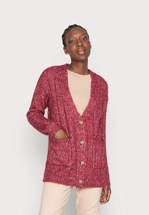 MIDI BOY CARDIGAN - Cardigan - camel mix