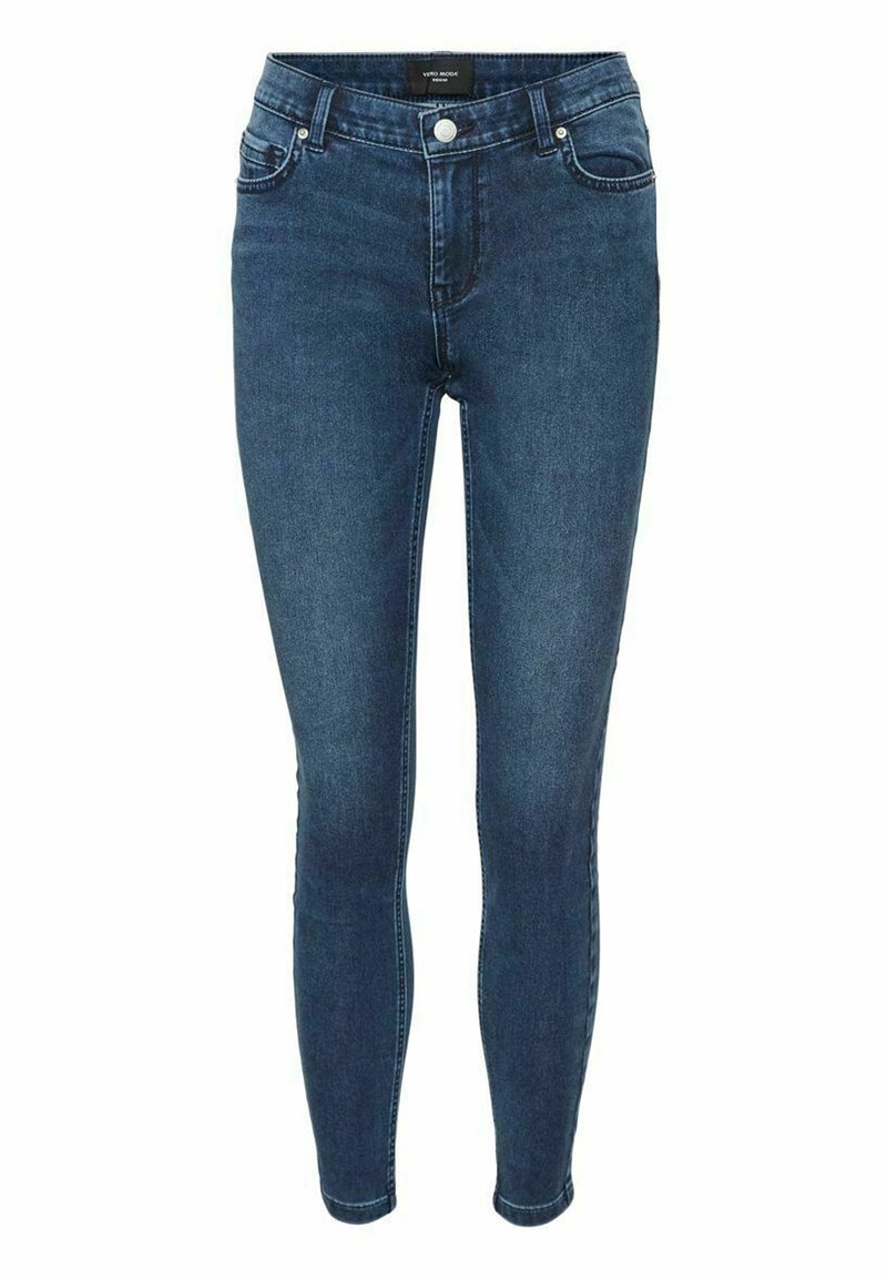 Vero Moda Slim fit jeans donkerblauw denim