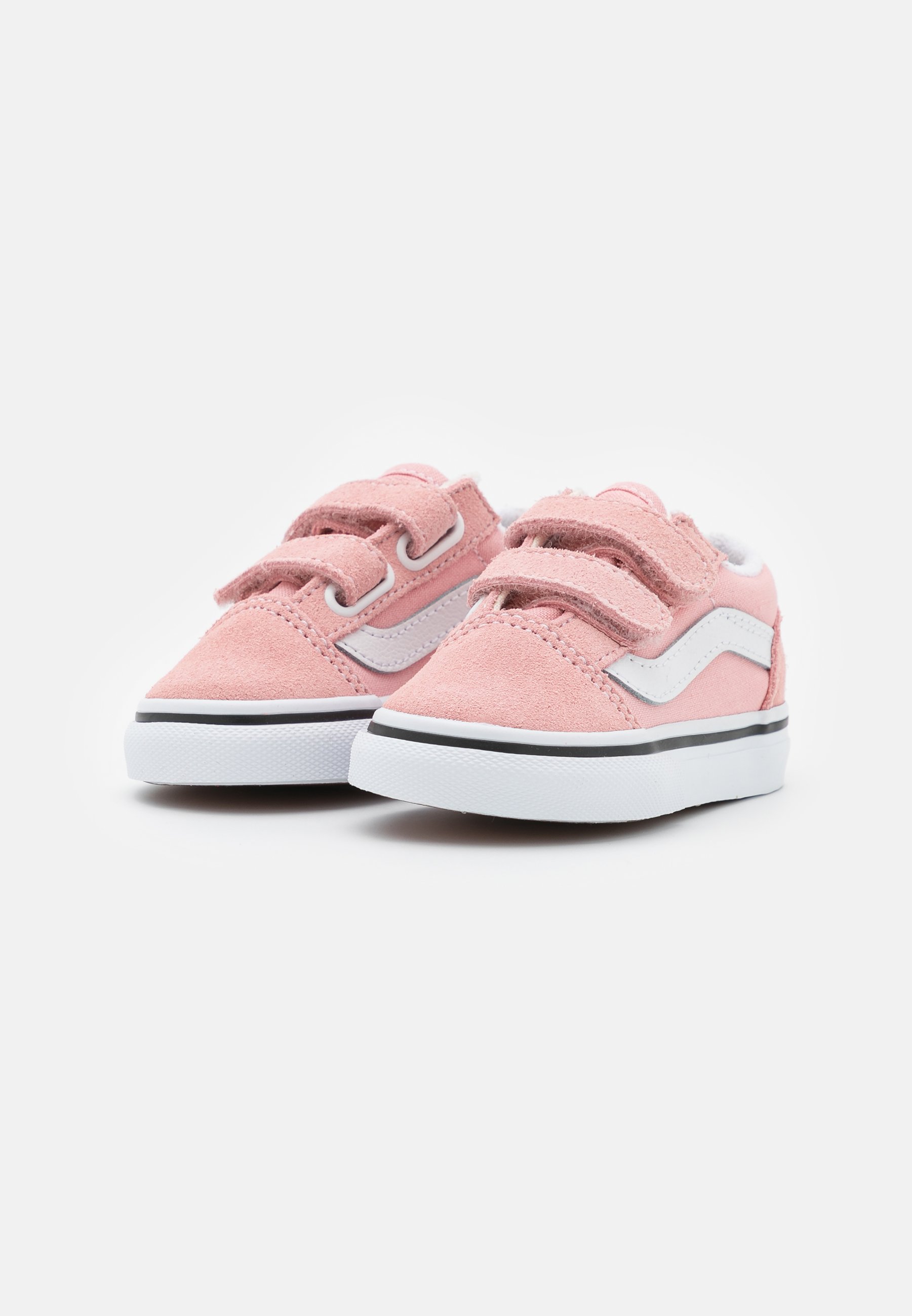 vans pink true white