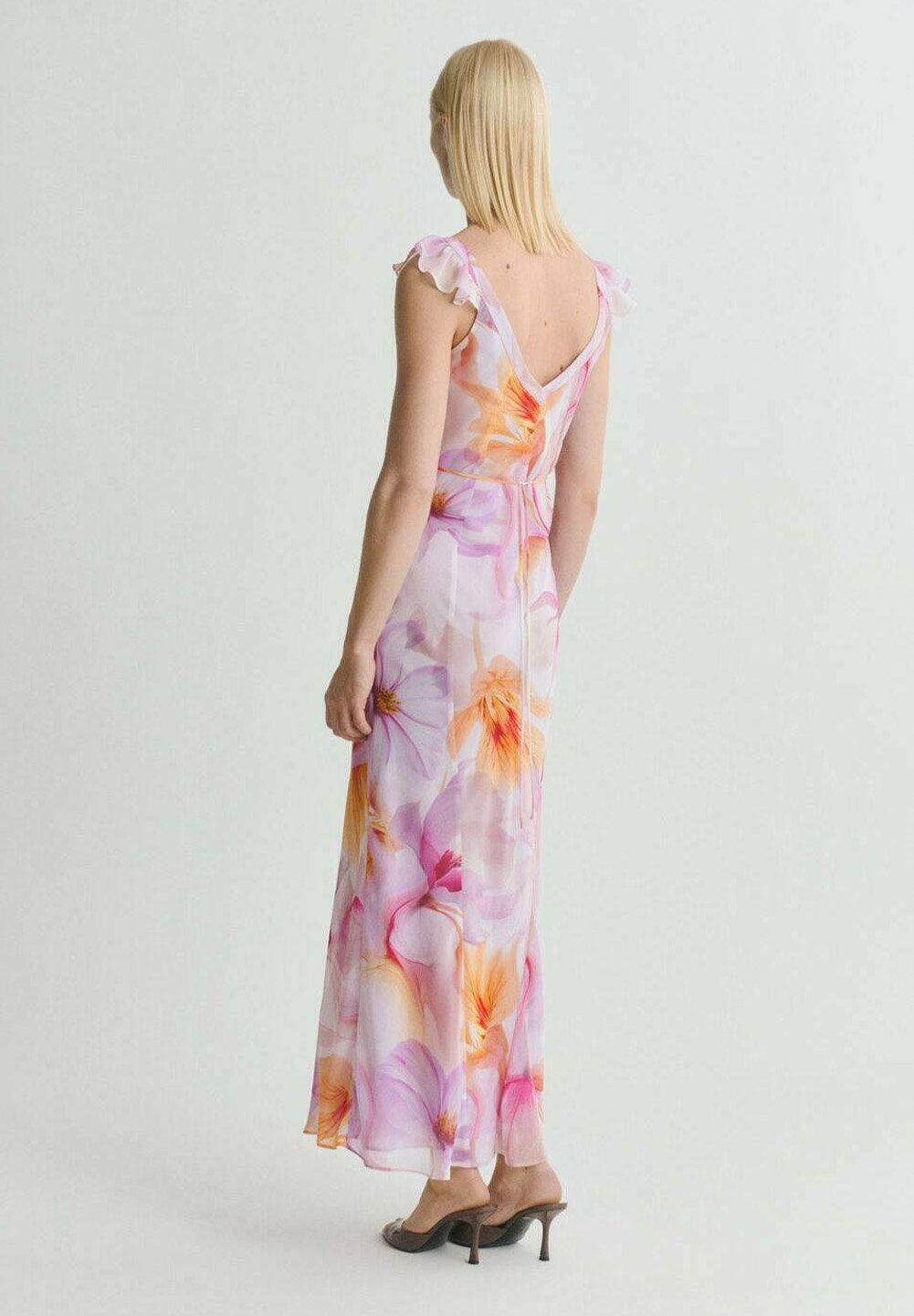 strapless open back dress REFLECT HANDKERCHIEF SKIRT | LAVENDER & MANGO | THIRD FORM