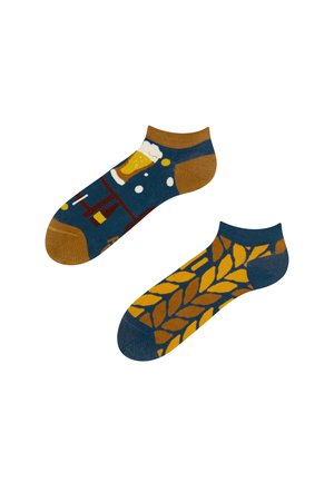 1 PAAR MIT 2 UNTERSCHIEDLICHEN DESIGNS, MOTIV: BIER ZEIT - Socks - mehrfarbig