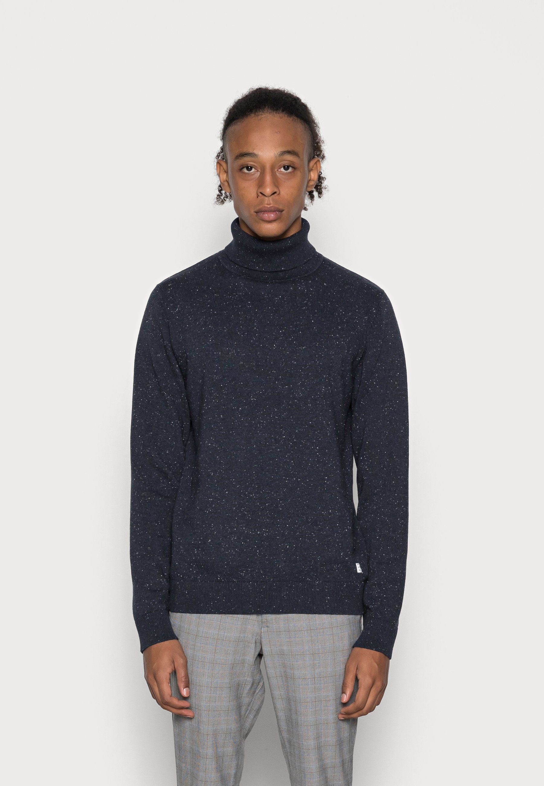 navy roll neck