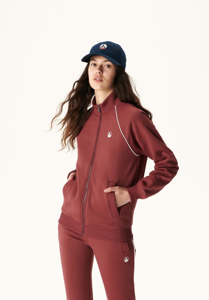 JOTT ROCHA - Sweat zippé - rouge