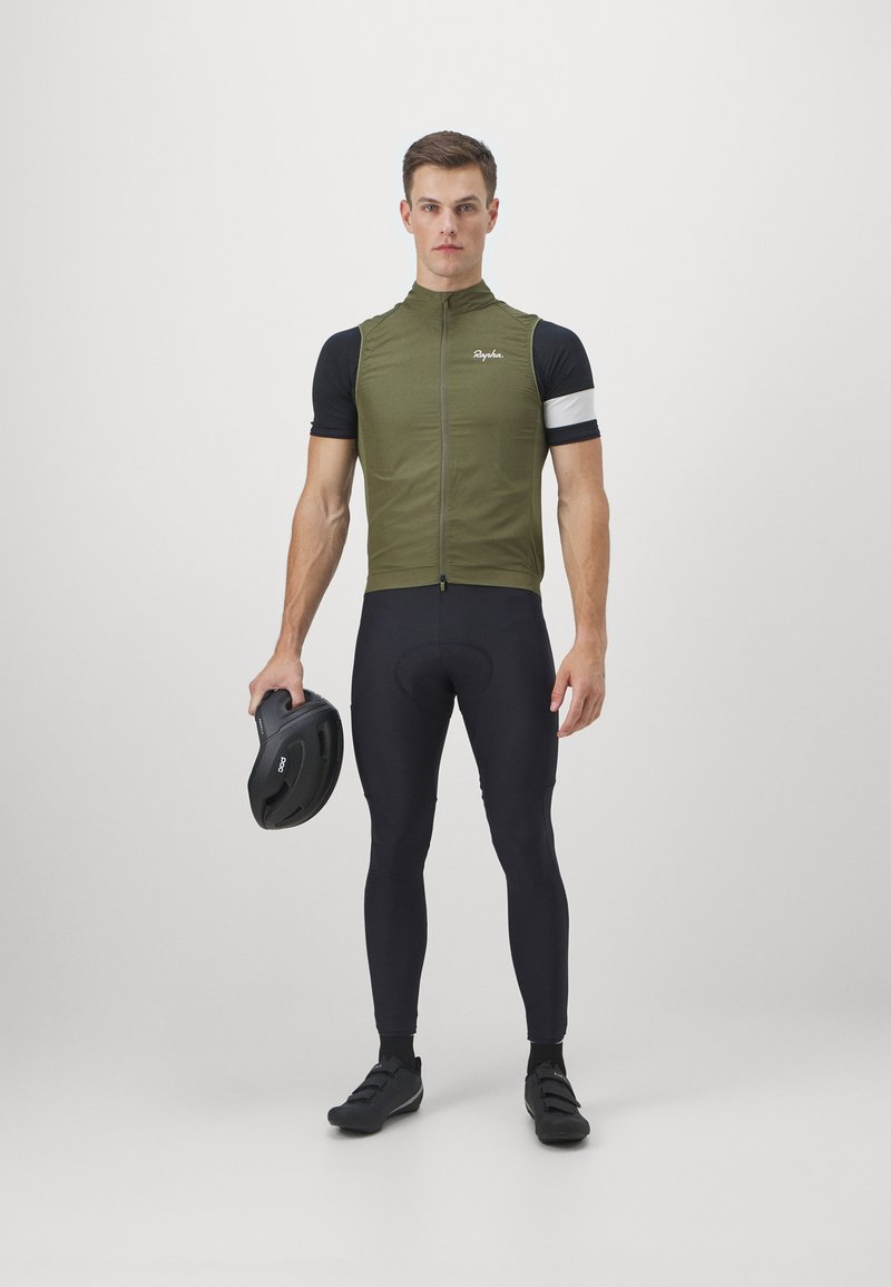 Rapha MENS CORE GILET - Weste - dark khaki/white/khaki - Zalando.de