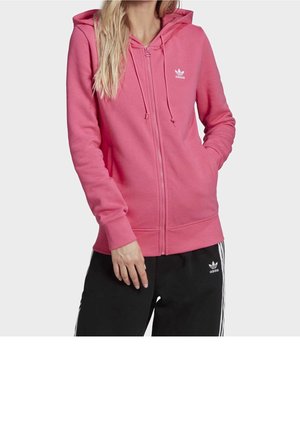 Sweater met rits - pink