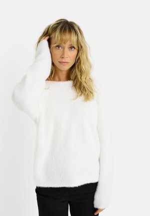 FLUFFY À COL ROND. - Sudadera - ecru