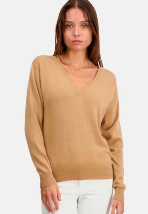 Mahogany TORNADE - Strickpullover - camel