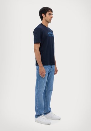 T-shirt con stampa - navy