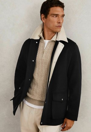 REGULAR FIT - HARRISON -BLEND CORD-COLLAR WORKER. - Veste légère - navy