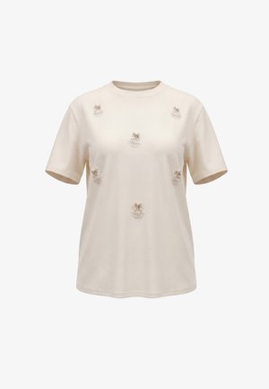 myMo, T-shirt con stampa - beige