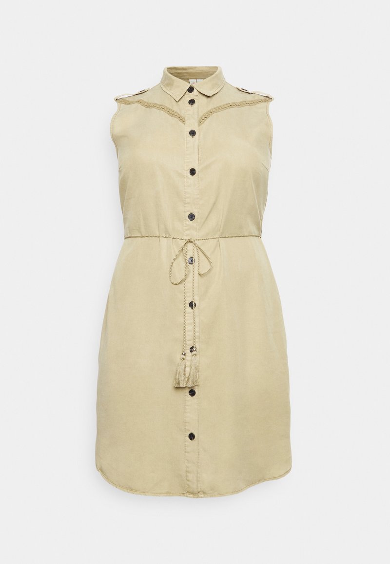 Only Curve Blousejurk kaki Only Curve Blousejurk kaki