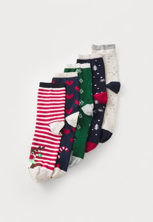 ONLCHRISTMAS IN A BOX 5 PACK - Calcetines - light grey melange