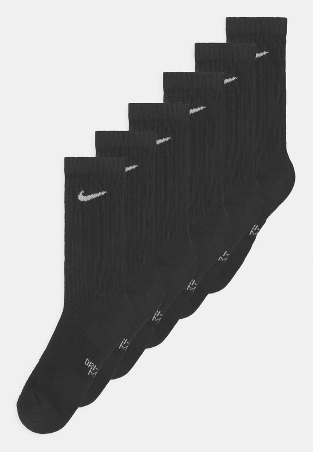 PERFORMANCE CUSHIONED CREW TRAINING 6 PACK UNISEX - Sokken - black/white