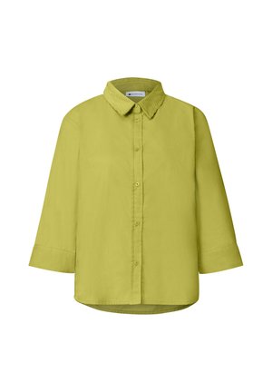 Street One, 3/4 SLEEVE SHIRT BLOUSE WITH CORDUROY MIX - Chemisier - apple lime