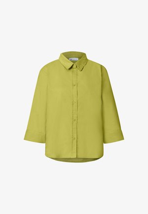 Street One, 3/4 SLEEVE SHIRT BLOUSE WITH CORDUROY MIX - Chemisier - apple lime