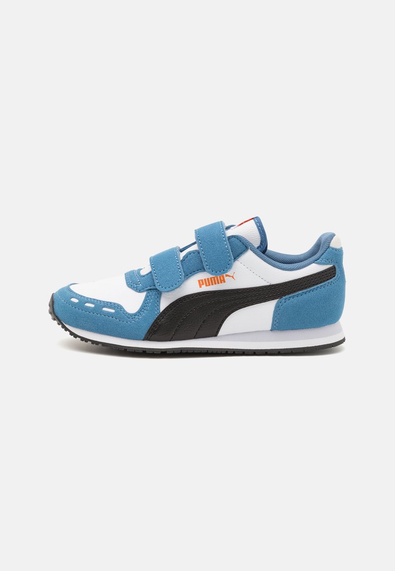 Puma CABANA RACER 20 UNISEX - Sportcipő - white/black/blue horizon/maple syrup