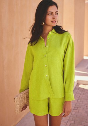 Next, REGULAR FIT -  BLEND LONG SLEEVE   - Camicia - lime green