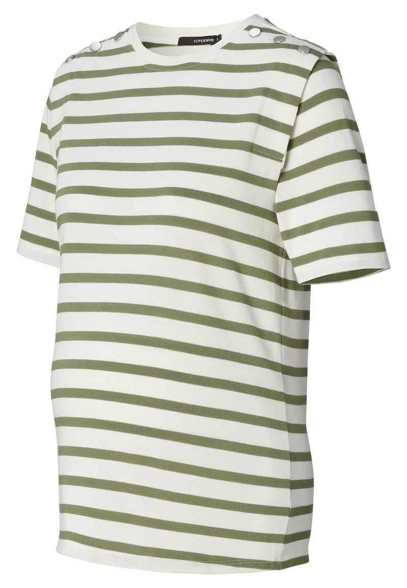 Supermom T-shirt print groen