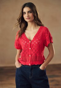 Next SHORT SLEEVE REGULAR FIT - Pusero - red