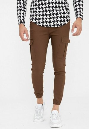 Pantalon cargo - camel