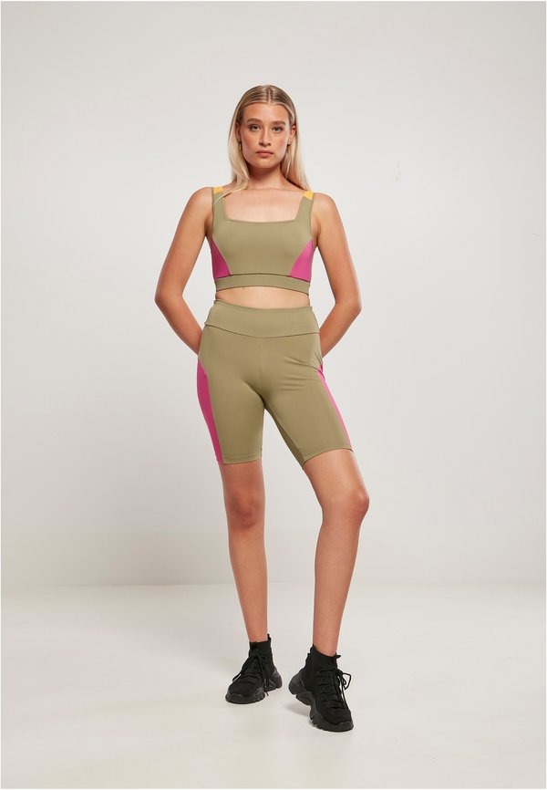URBAN CLASSICS - Leggings - Hosen - khaki brightviolet