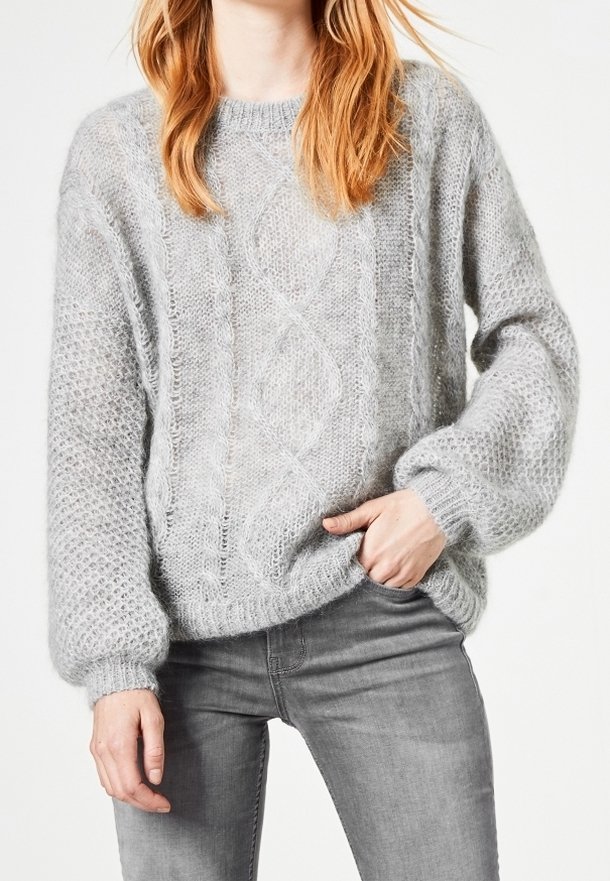 HALLHUBER Strickpullover - light grey