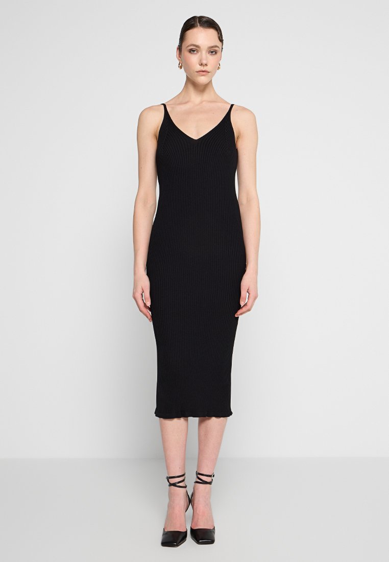 DKNY Gebreide jurk zwart