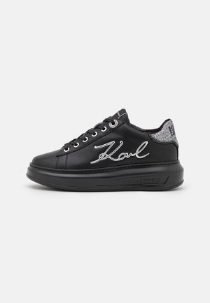 KAPRI SIGNIA LACE - Baskets basses - black/silver