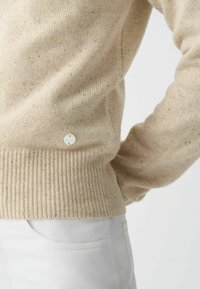 Colmar Originals MELANGE POLO-NECK - Strickpullover - sand