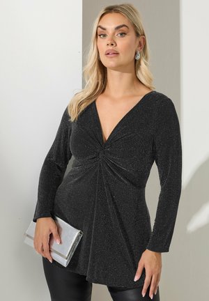 PLUS SIZE GOING OUT - Långärmad tröja - black