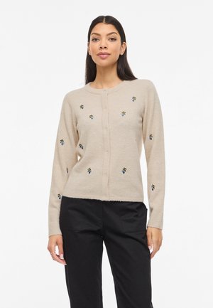 VILA VISEBORA - Chaqueta de punto - feather gray