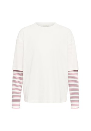 Kaffe, KALOREN T-SHIRT - Langarmshirt - chalk   pink stripe