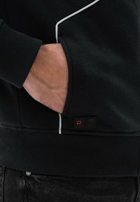 Ombre Sudadera con cremallera - black