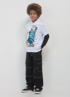 Calliope STAMPA GRAFFITI - Sweatshirt - bianco ottico