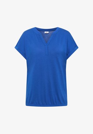 Cecil, SHORT-SLEEVE SHIRT IN TUNIC LOOK - T-shirts basic - surf blue
