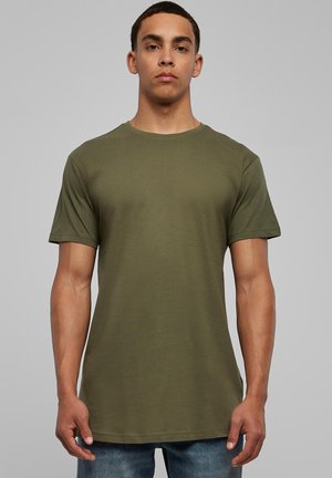 SHAPED LONG - T-shirt basique - olive